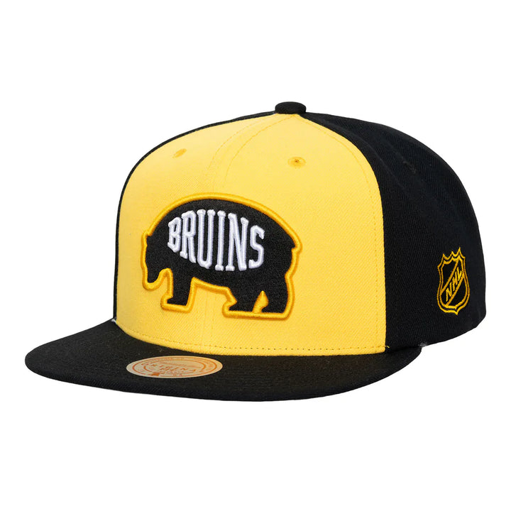 Boston Bruins Mitchell & Ness Legendary Away Snapback Hat - Gold