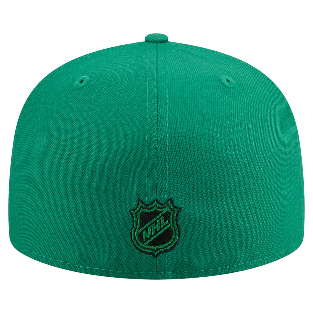 Dallas Stars New Era Oversized Vintage Arch 59Fifty Fitted Hat - Kelly Green
