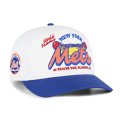 New York Mets '47 Glizzy Collection Hitch Adjustable Hat - White/Royal Techwosell
