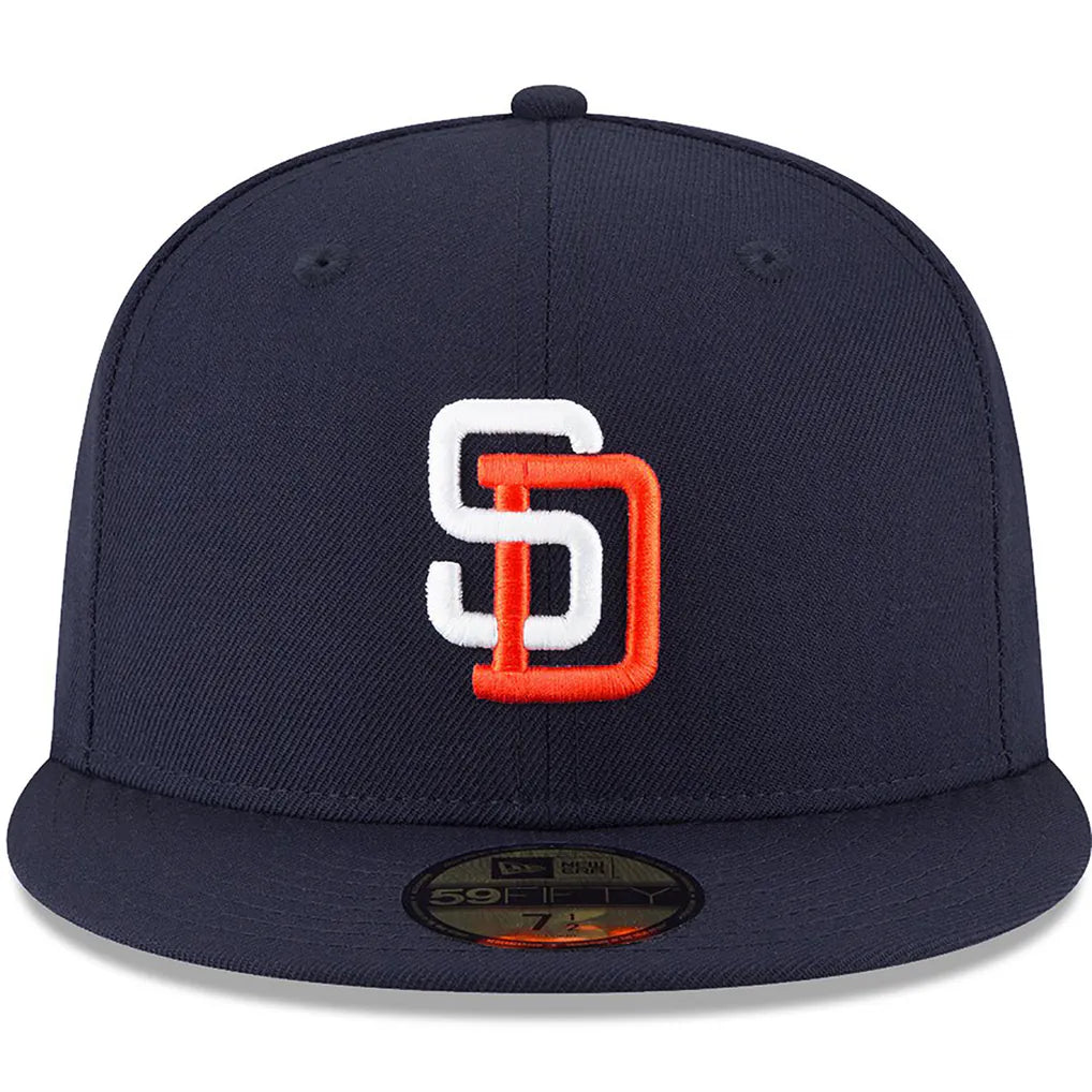 San Diego Padres New Era Cooperstown Collection Wool 59FIFTY Fitted Hat - Navy