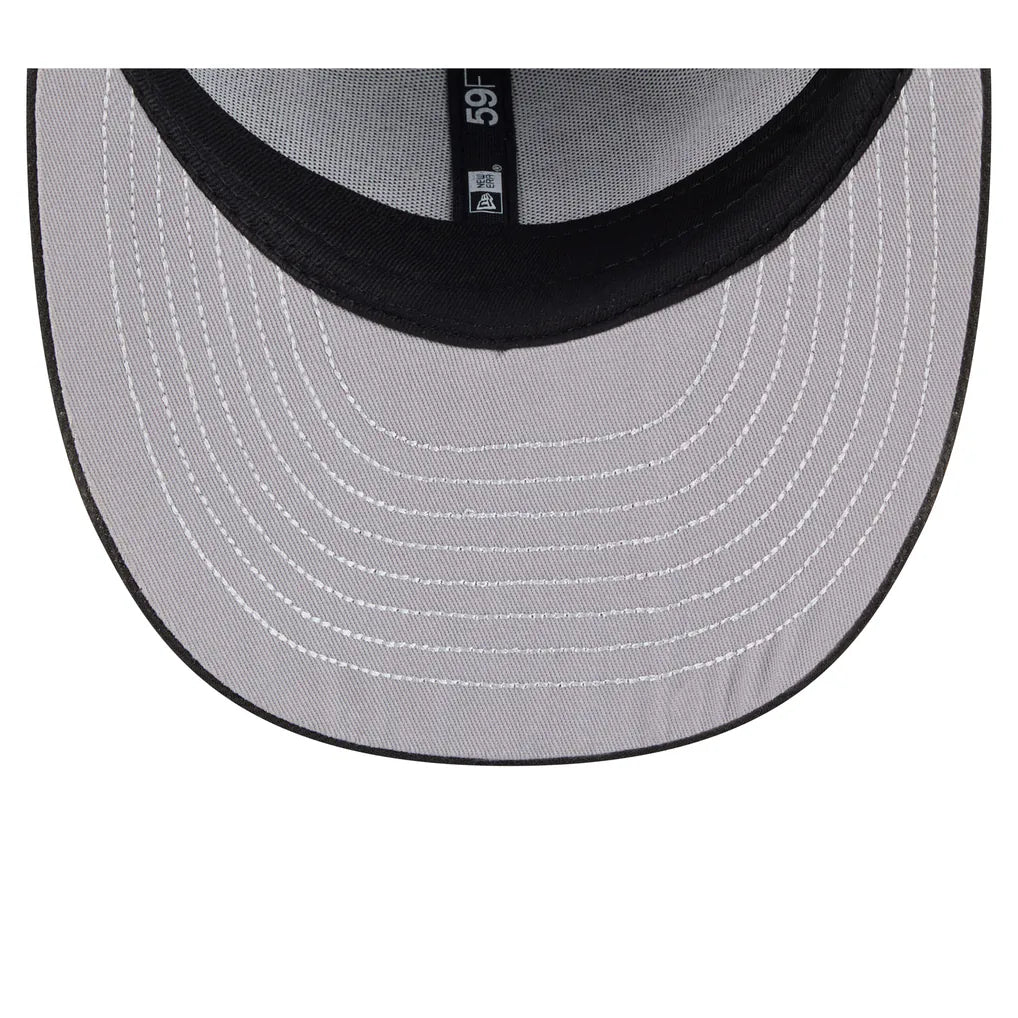 Los Angeles Lakers New Era Freedom Pre-Curved 59FIFTY Fitted Hat - Black