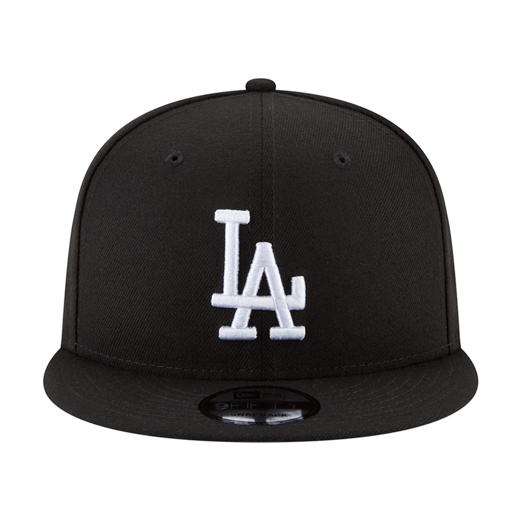 Los Angeles Dodgers New Era 2024/25 Back-to-Back Champions Diamond Side Patch 9FIFTY Snapback Hat - Black