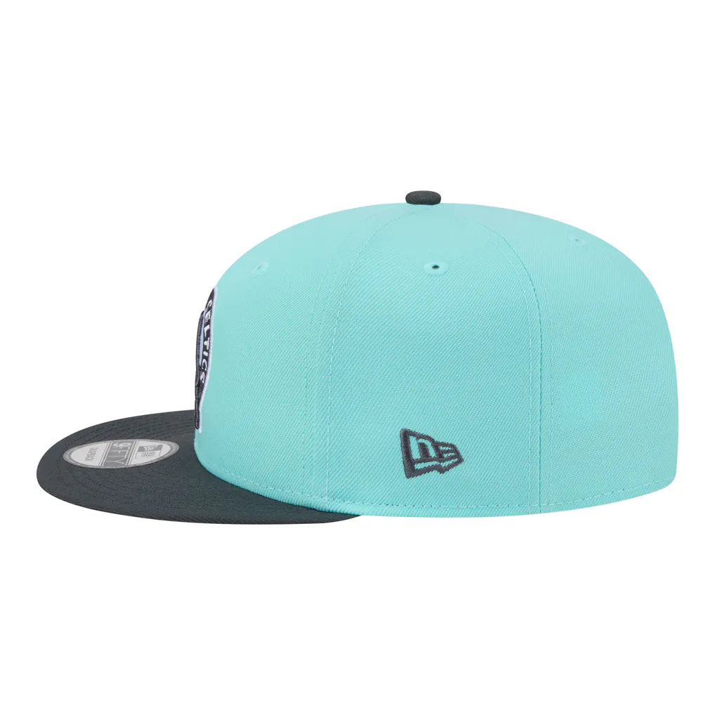 Boston Celtics New Era Color Pack Two-Tone 9FIFTY Snapback Hat - Turquoise/Charcoal