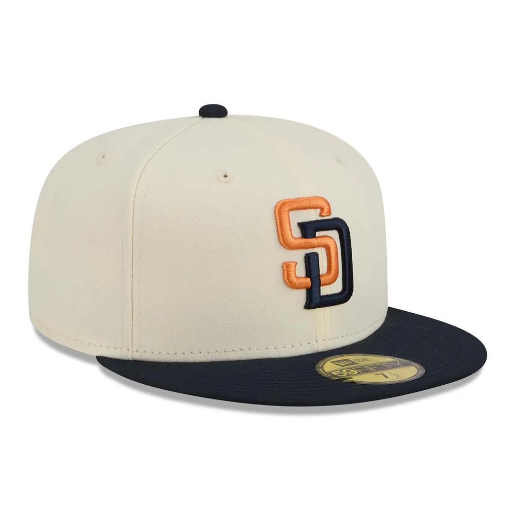 San Diego Padres New Era 2026 City Connect 59FIFTY Fitted Hat - Cream/Obsidian Techwosell