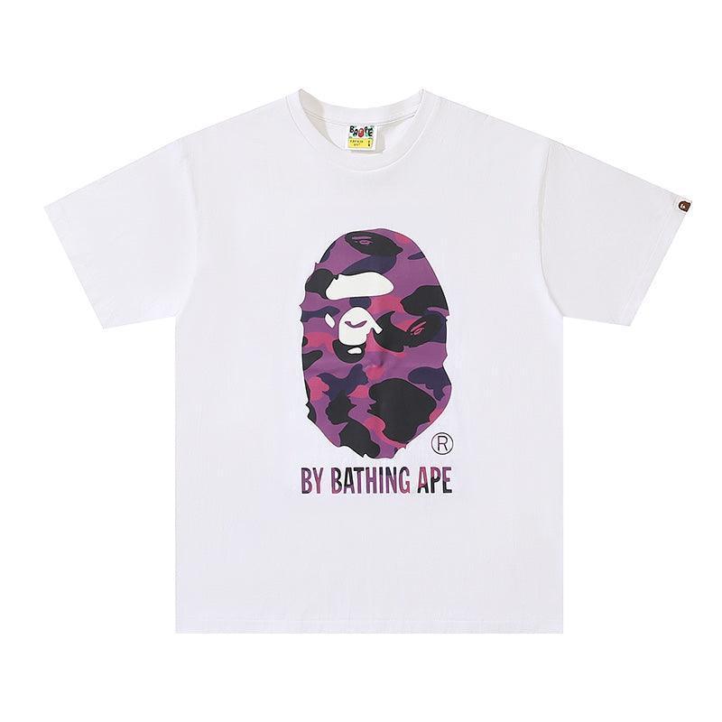 Bathing Ape White T-Shirt without Collar Techwosell