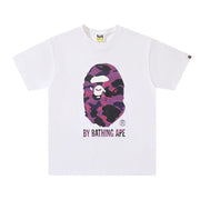 Bathing Ape White T-Shirt without Collar Techwosell