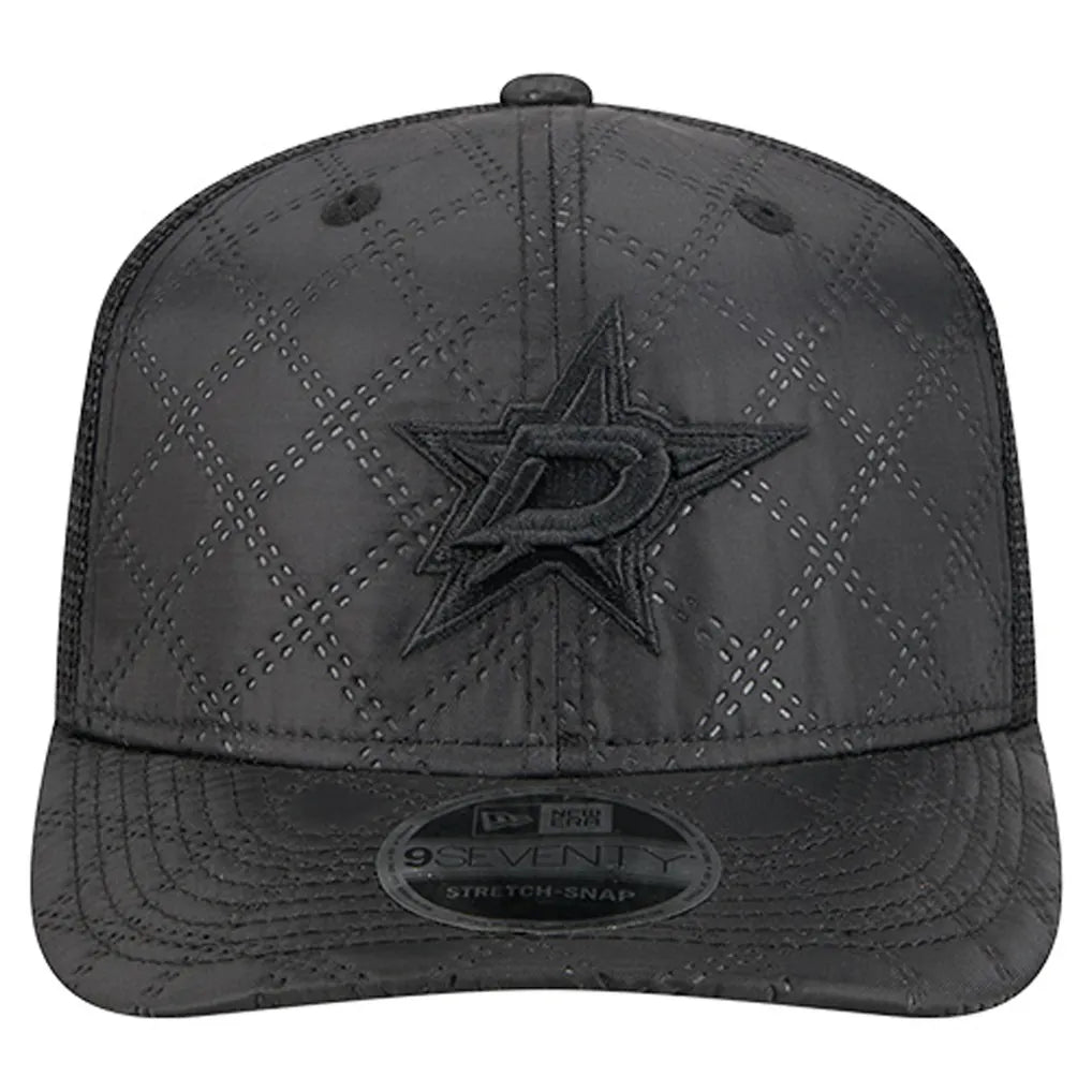 Dallas Stars New Era Quilted Nylon 9SEVENTY Adjustable Trucker Hat - Black