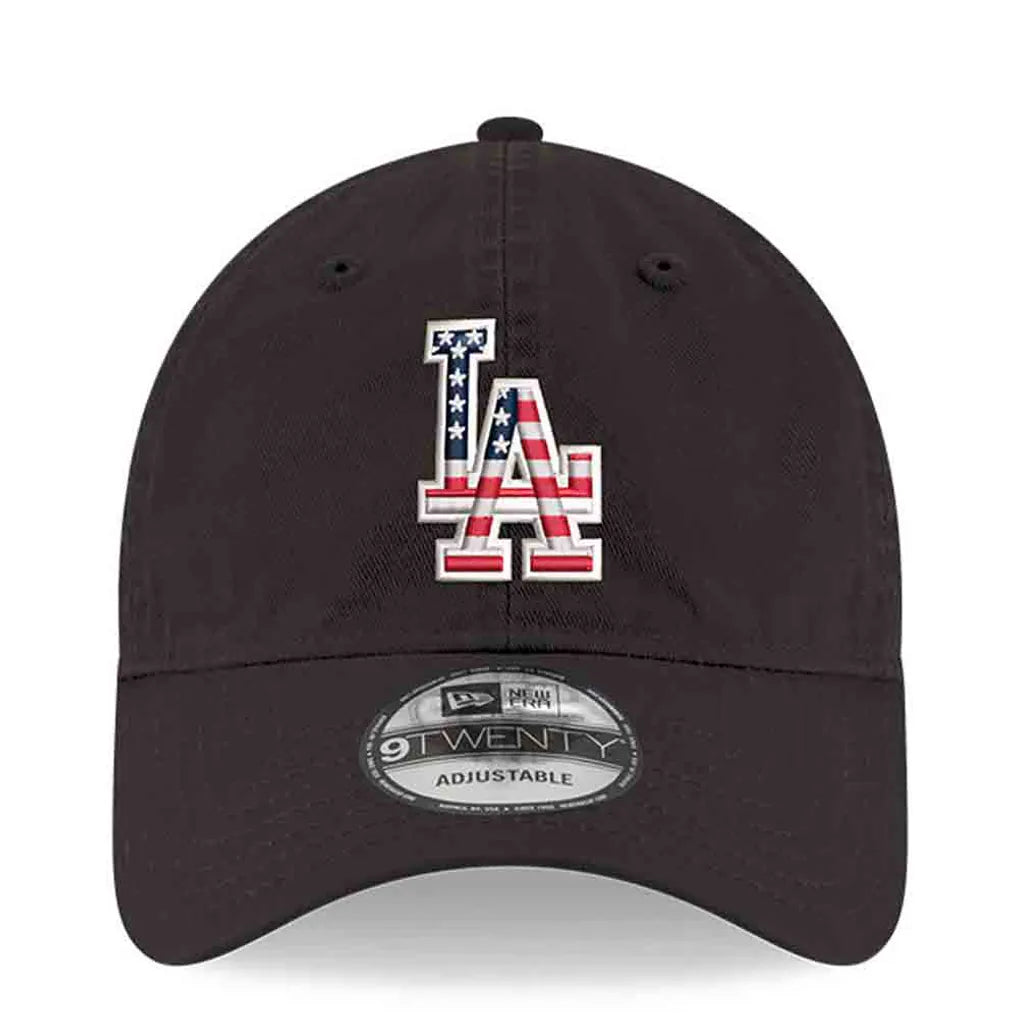 Los Angeles Dodgers New Era America 250 9TWENTY Adjustable Hat - Black Techwosell