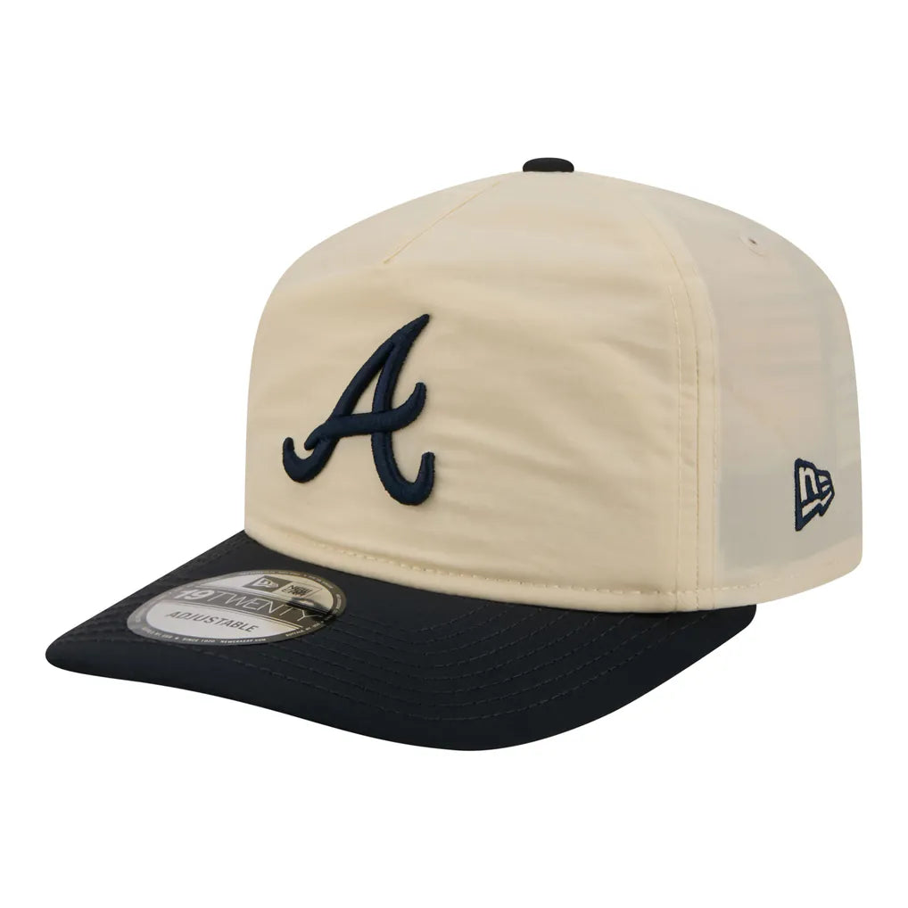 Atlanta Braves New Era Everyday 19TWENTY Adjustable Hat - Cream/Navy