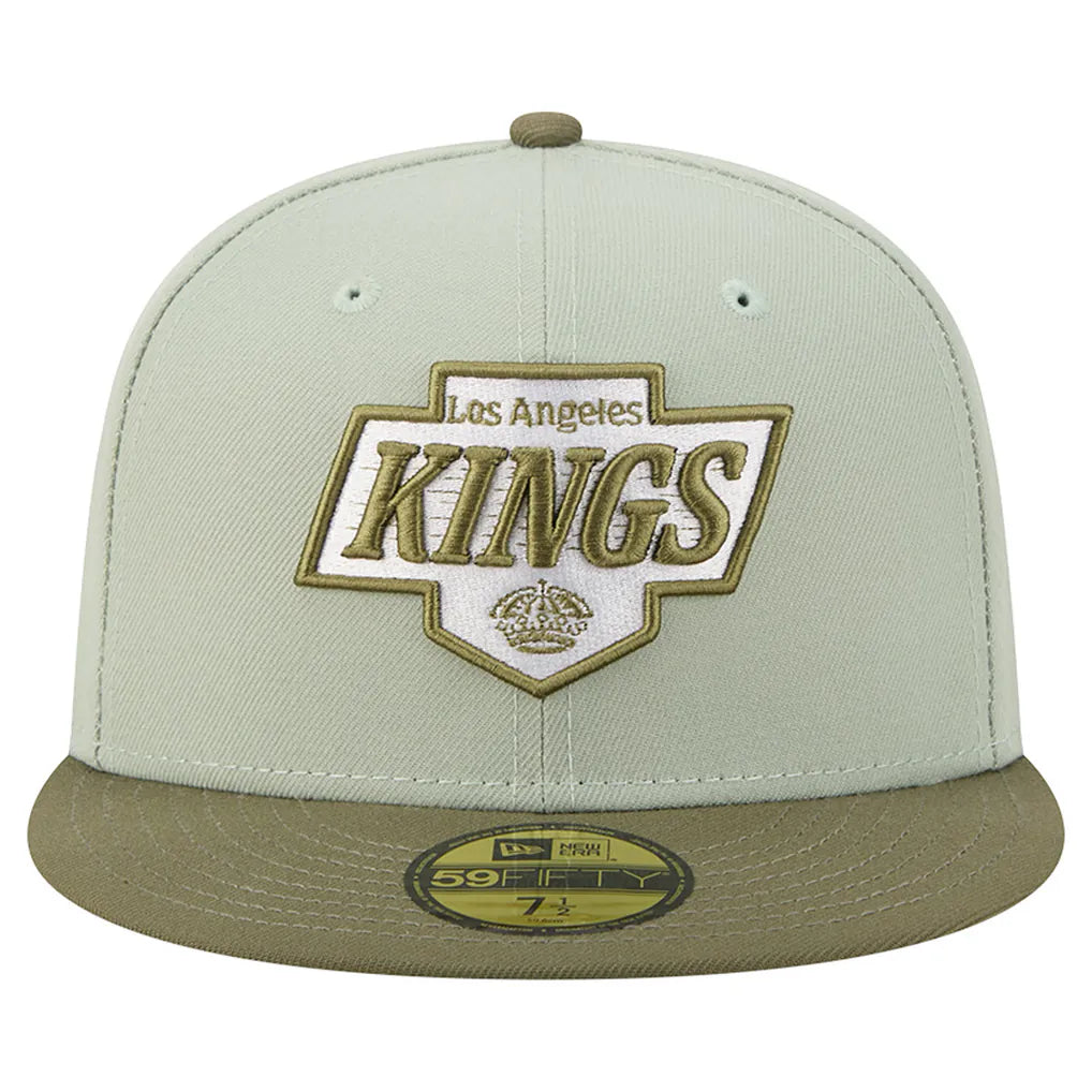 Los Angeles Kings New Era Color Pack 59FIFTY Fitted Hat - Sage Green/Olive