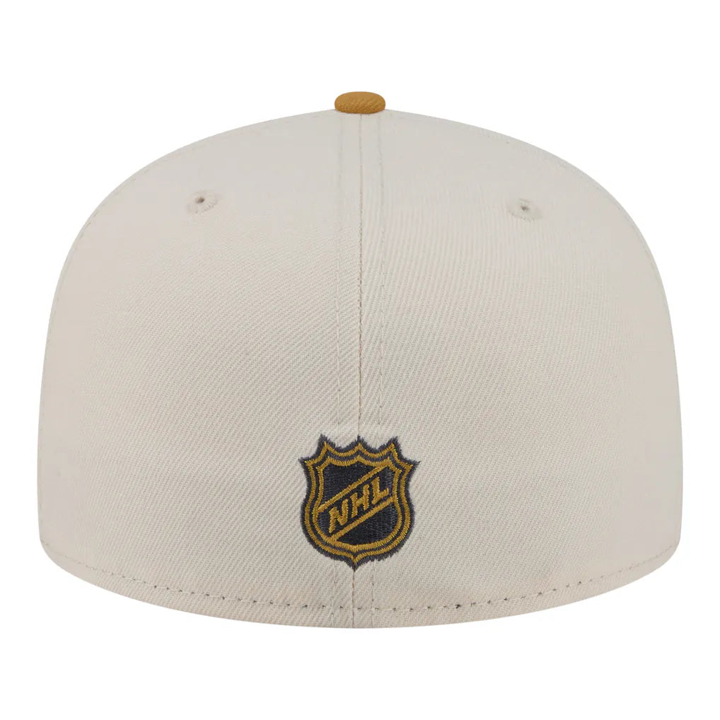 Dallas Stars New Era Colorpack Two-Tone 59FIFTY Fitted Hat - Cream/Tan Techwosell