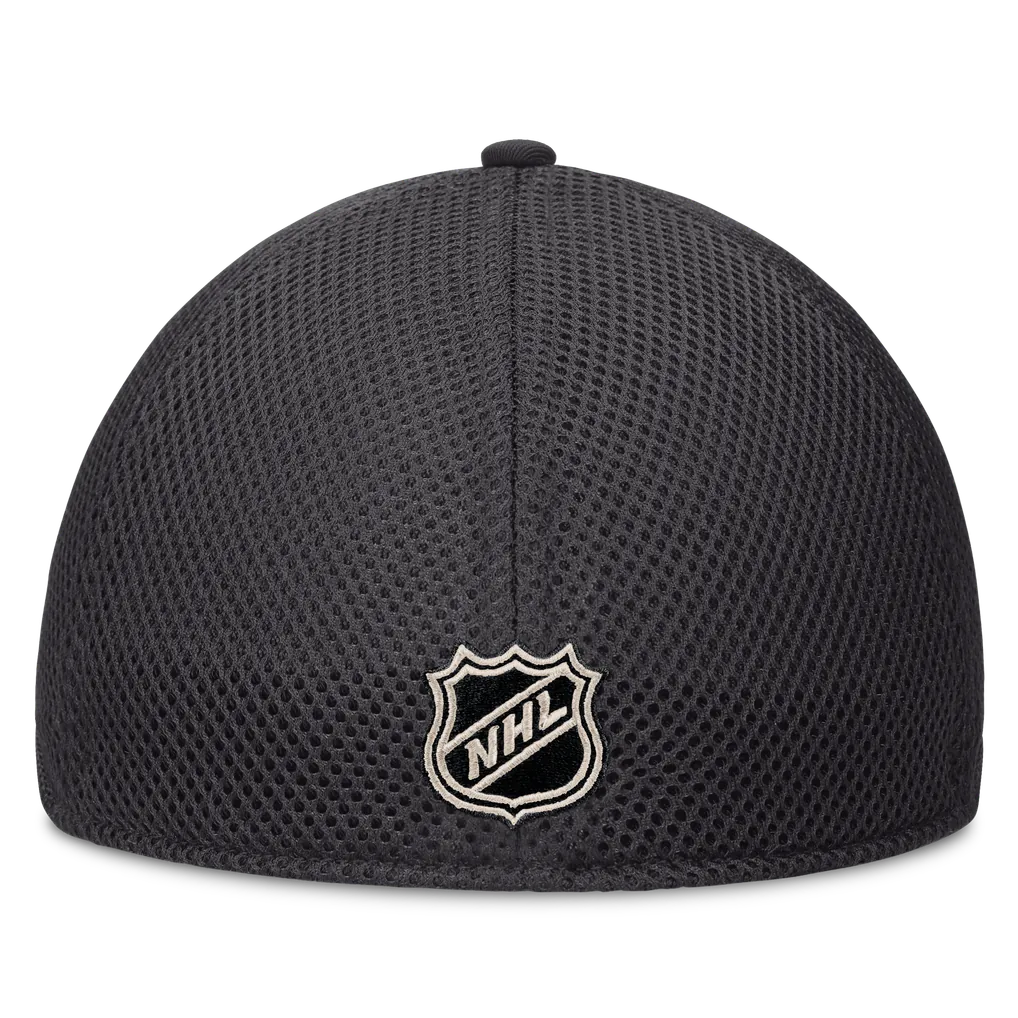 Boston Bruins Fanatics Road Meshback Stretch Hat - Charcoal