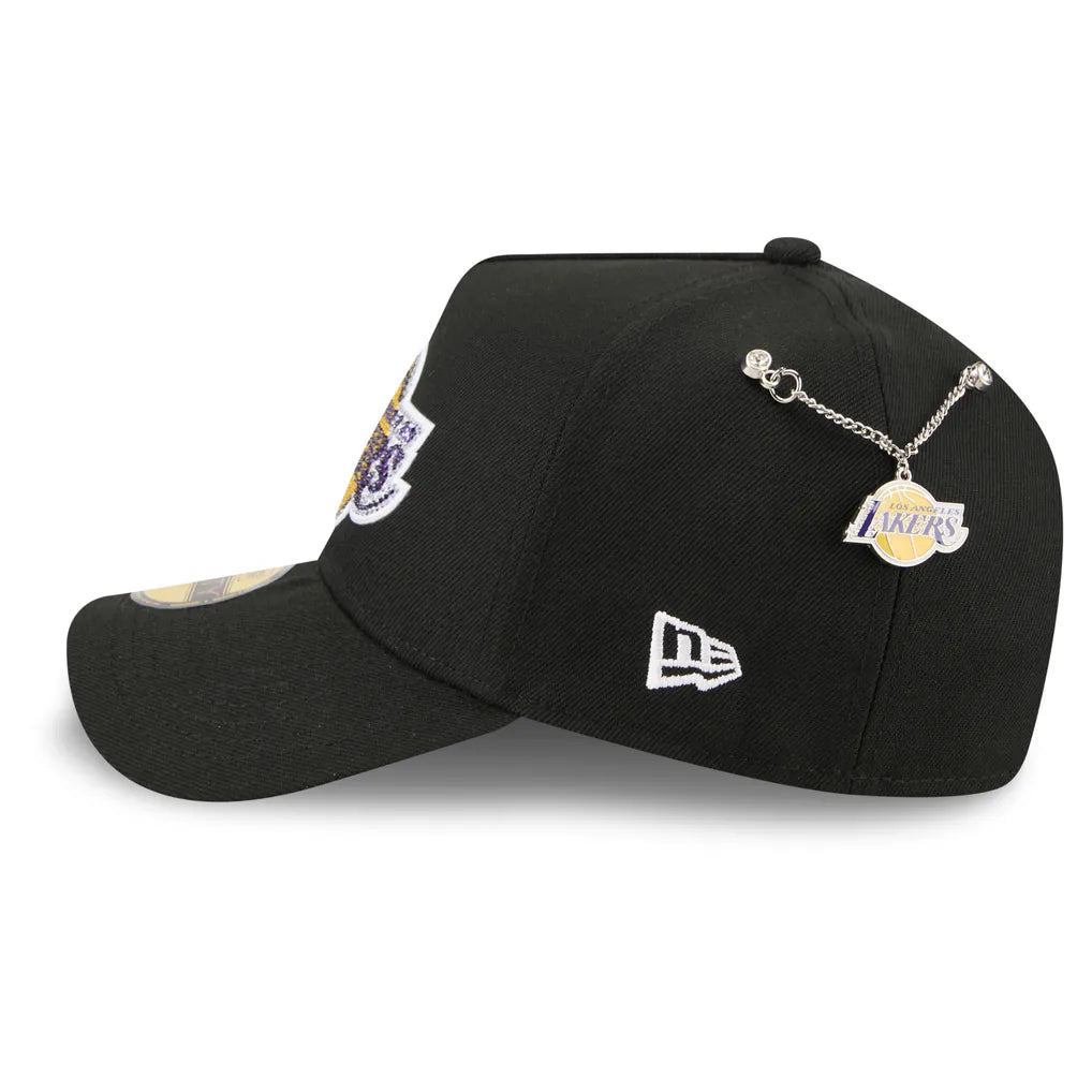Los Angeles Lakers New Era 2026 NBA Draft On-Stage Crystal A-Frame 59FORTY Fitted Hat - Black Techwosell