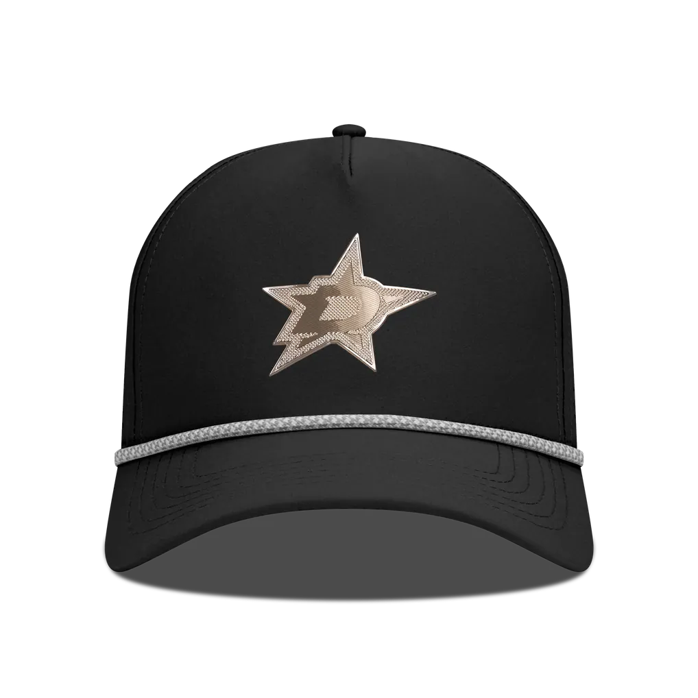 Dallas Stars Levelwear Gordon Copper Insignia Vented Adjustable Hat - Black