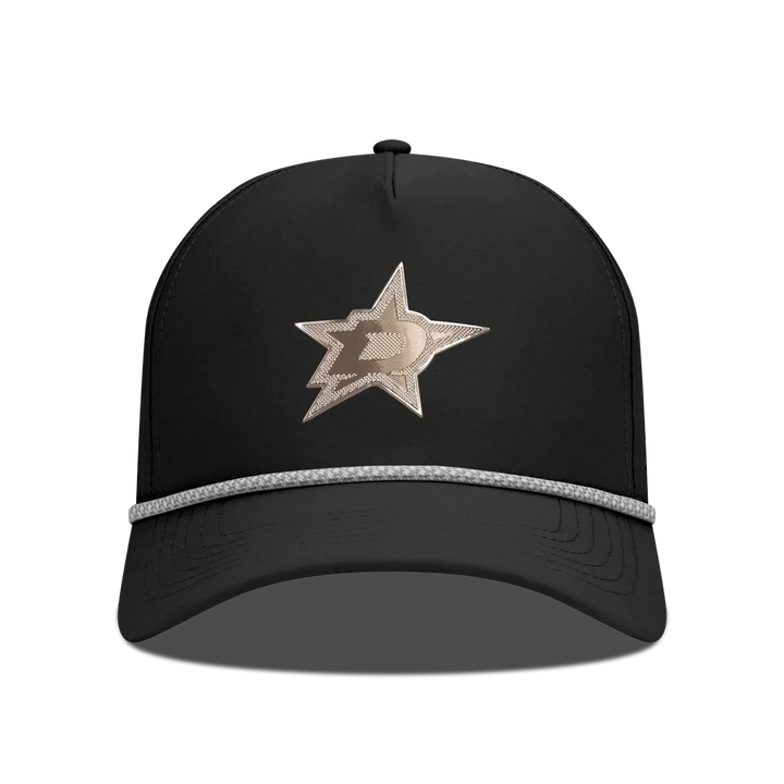 Dallas Stars Levelwear Gordon Copper Insignia Vented Adjustable Hat - Black