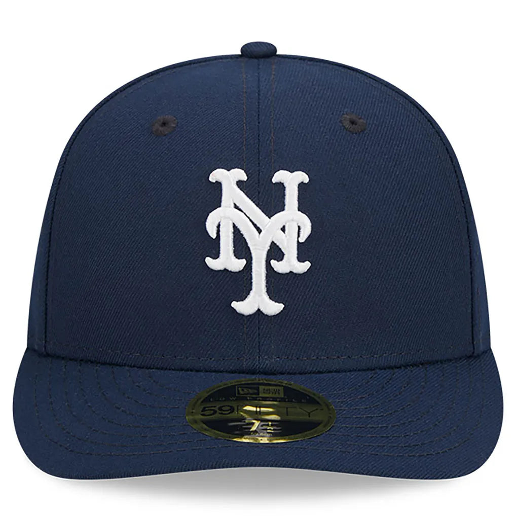 New York Mets New Era Oceanside Low Profile 59FIFTY Fitted Hat - Navy Techwosell