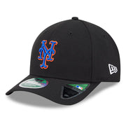 New York Mets New Era Player Replica 9FORTY Adjustable Hat - Black Techwosell
