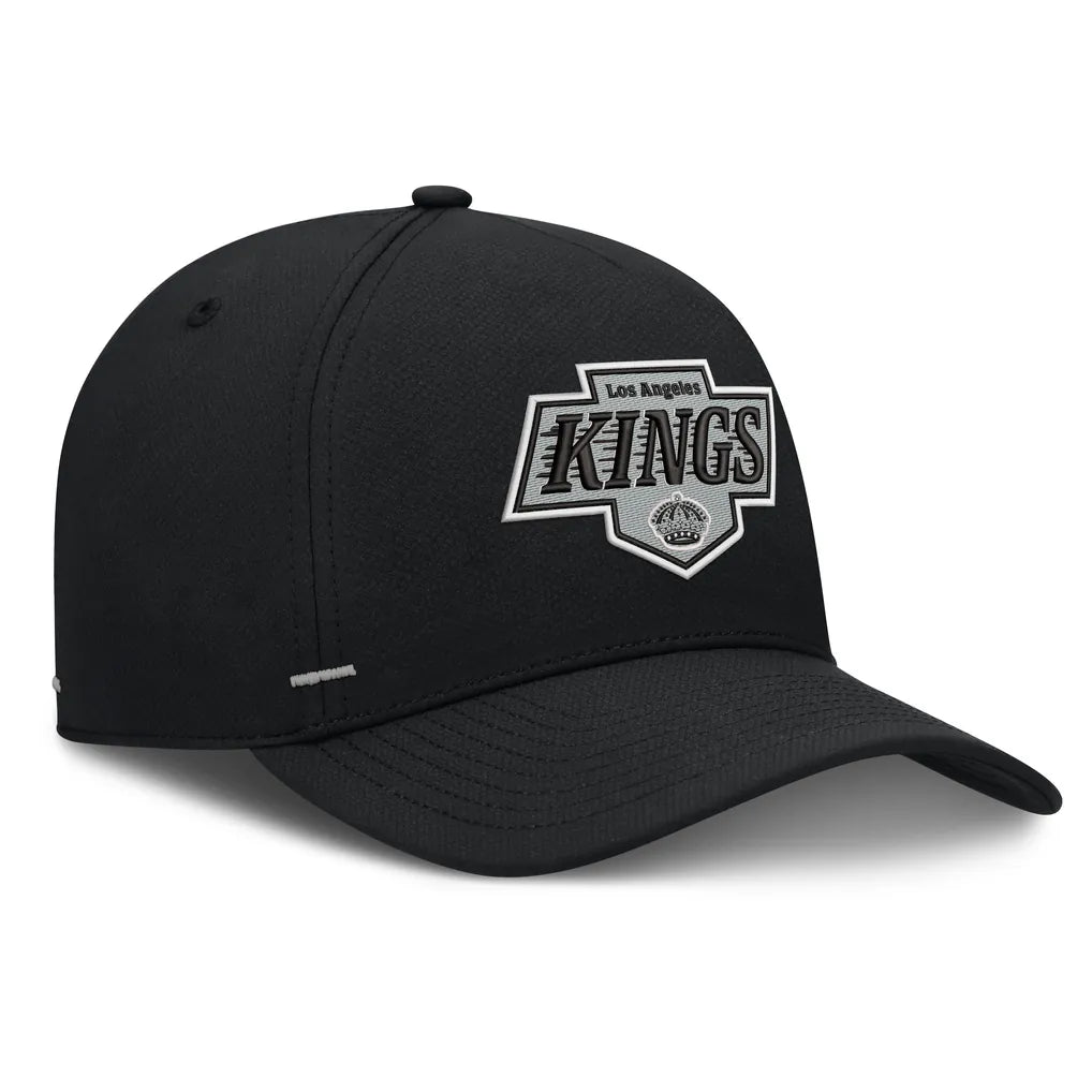 Los Angeles Kings Fanatics Authentic Pro Rink Bar Tacks A-Frame Adjustable Hat - Black