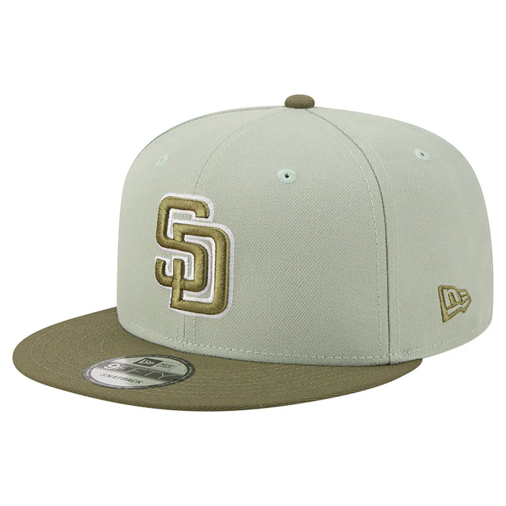 San Diego Padres New Era Color Pack 9FIFTY Snapback Hat - Light Green/Olive Techwosell
