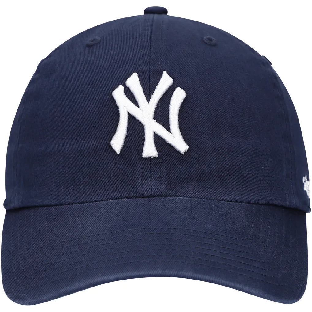 New York Yankees '47 Youth Team Logo Clean Up Adjustable Hat - Navy Techwosell
