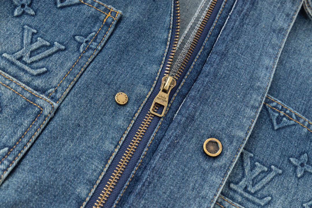 LOUIS VUITTON Denim Jacket Blue Techwosell