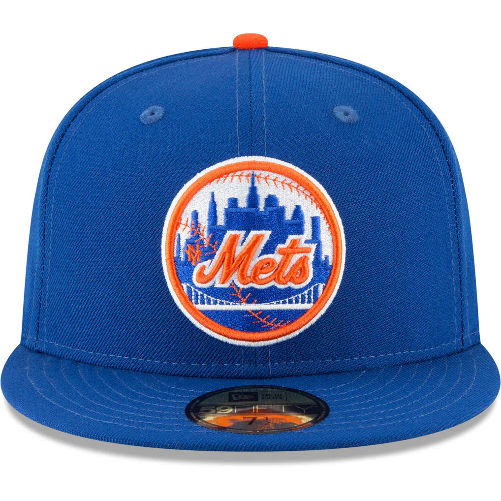 New York Mets New Era Cooperstown Collection Wool 59FIFTY Fitted Hat - Blue