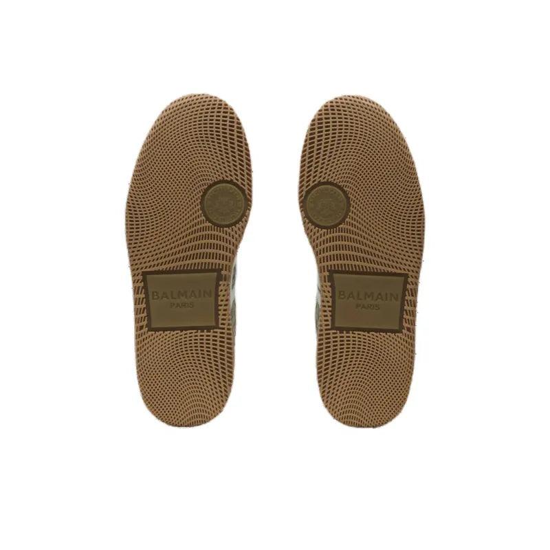 BALMAIN Swan Low-Top Skateboard Shoes 'Green'