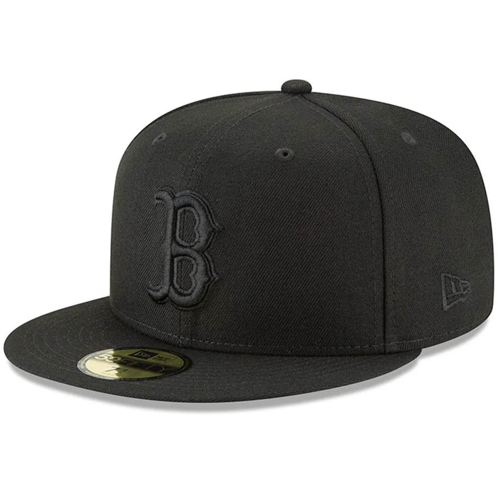 Boston Red Sox New Era Primary Logo Basic 59FIFTY Fitted Hat - Black Techwosell