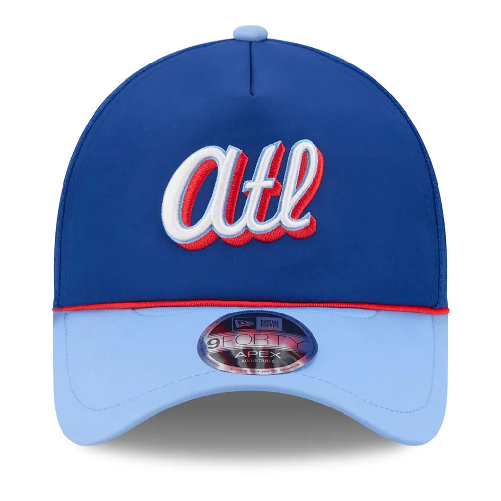 Atlanta Braves New Era 2026 City Connect Apex 9FORTY Adjustable Hat - Blue Techwosell