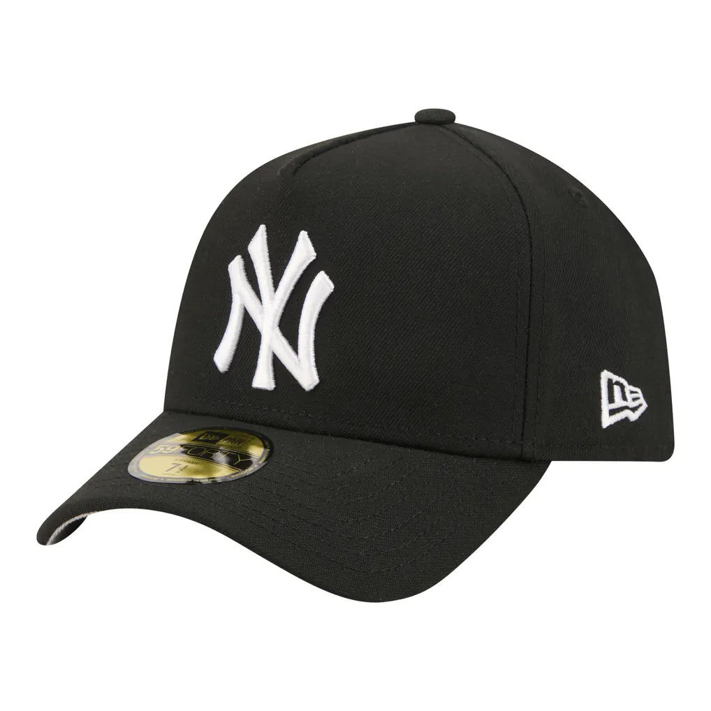 New York Yankees New Era A-Frame 59FORTY Fitted Hat - Black