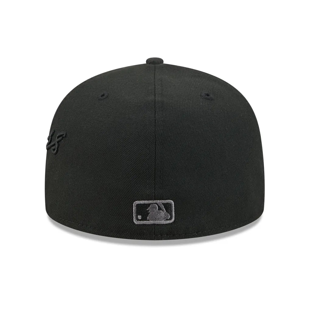 Los Angeles Dodgers New Era Side Script 59FIFTY Fitted Hat - Black