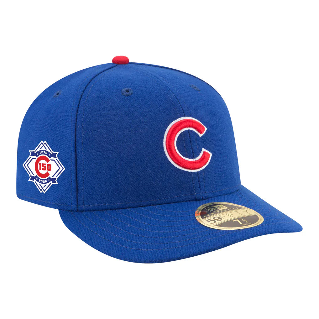 Chicago Cubs New Era 150th Anniversary Low Profile 59FIFTY Fitted Hat - Royal Techwosell