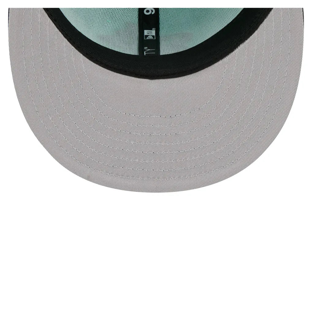 Miami Heat New Era Color Pack Two-Tone 9FIFTY Snapback Hat - Turquoise/Charcoal Techwosell
