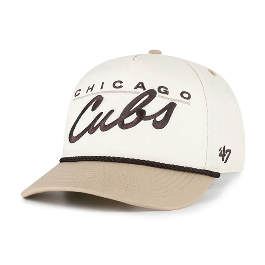 Chicago Cubs '47 Neutral Terrain Hitch Rope Adjustable Hat - Natural/Tan Techwosell