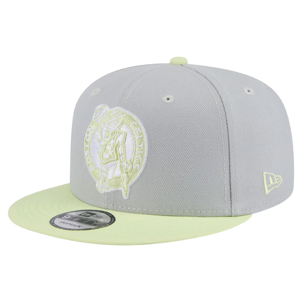 Boston Celtics New Era Color Pack Two-Tone 9FIFTY Snapback Hat - Gray/Light Green