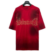 Balenciaga Red T-Shirt Without Collar Techwosell