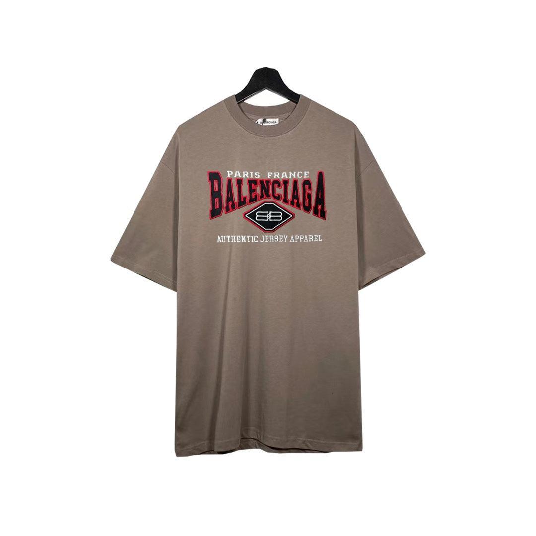 Balenciaga Brown T-Shirt Without Collar Techwosell