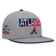 Atlanta Braves Fanatics Punchout Snapback Hat - Gray Techwosell