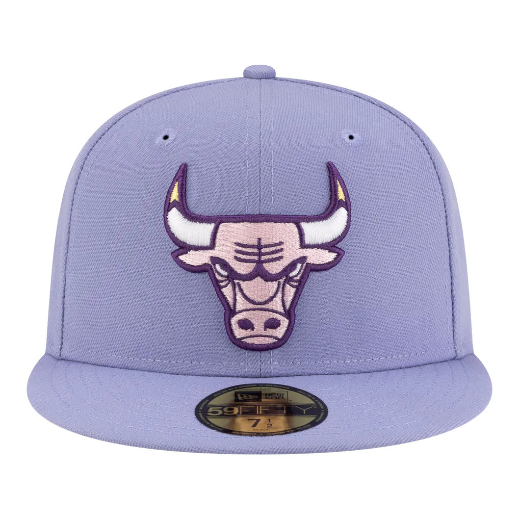 Chicago Bulls New Era Color Pack 59FIFTY Fitted Hat - Lavender
