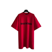 Balenciaga Red T-Shirt Without Collar Techwosell