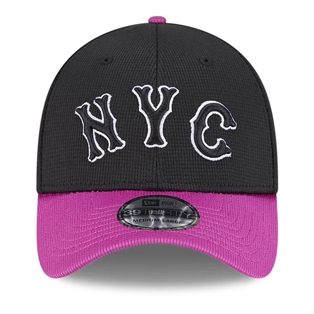 New York Mets New Era City Connect Batting Practice 39THIRTY Flex Hat - Charcoal/Purple Techwosell