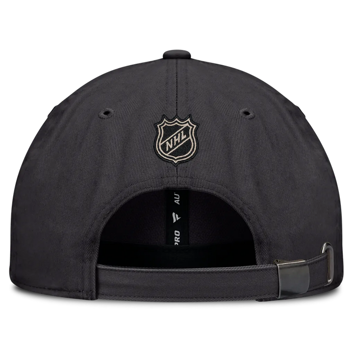 Dallas Stars Fanatics Road Phantom Washed Adjustable Hat - Charcoal