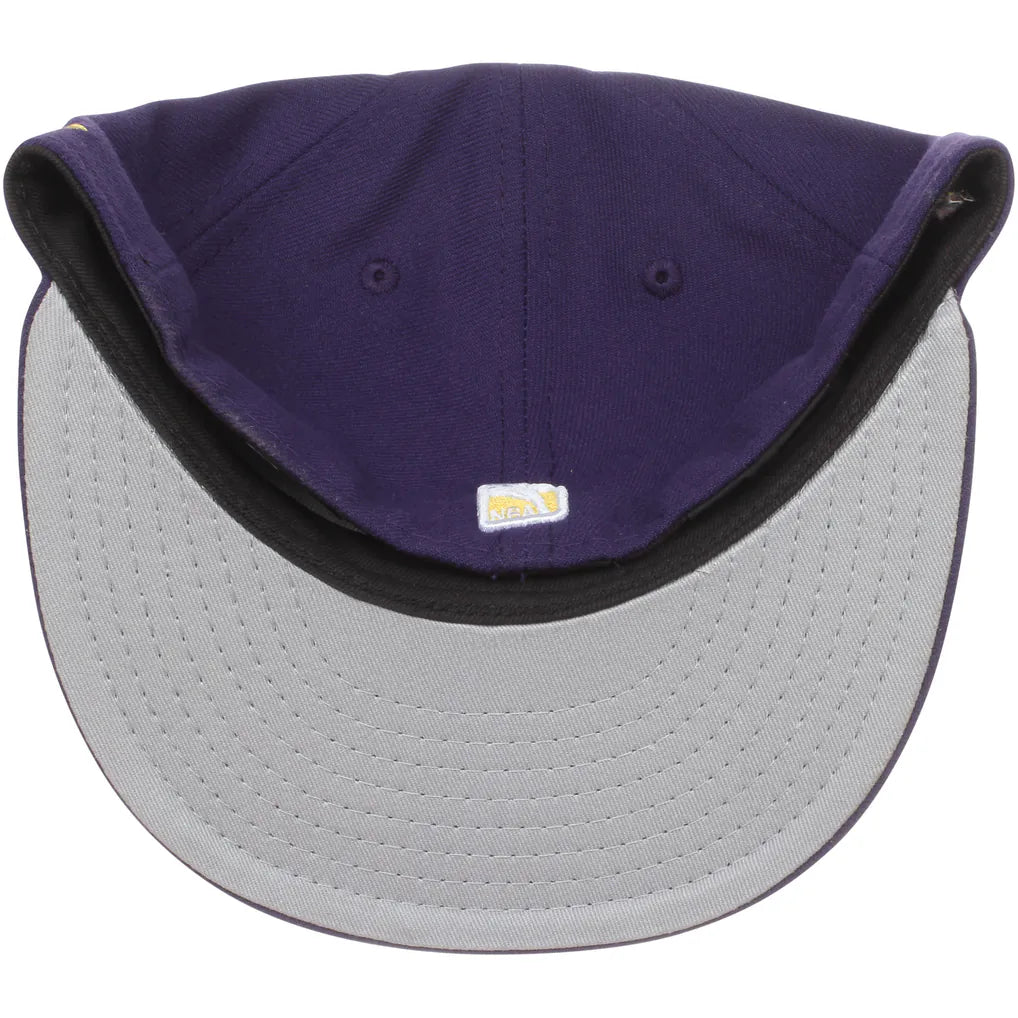 Los Angeles Lakers New Era Official Team Color 59FIFTY Fitted Hat - Purple