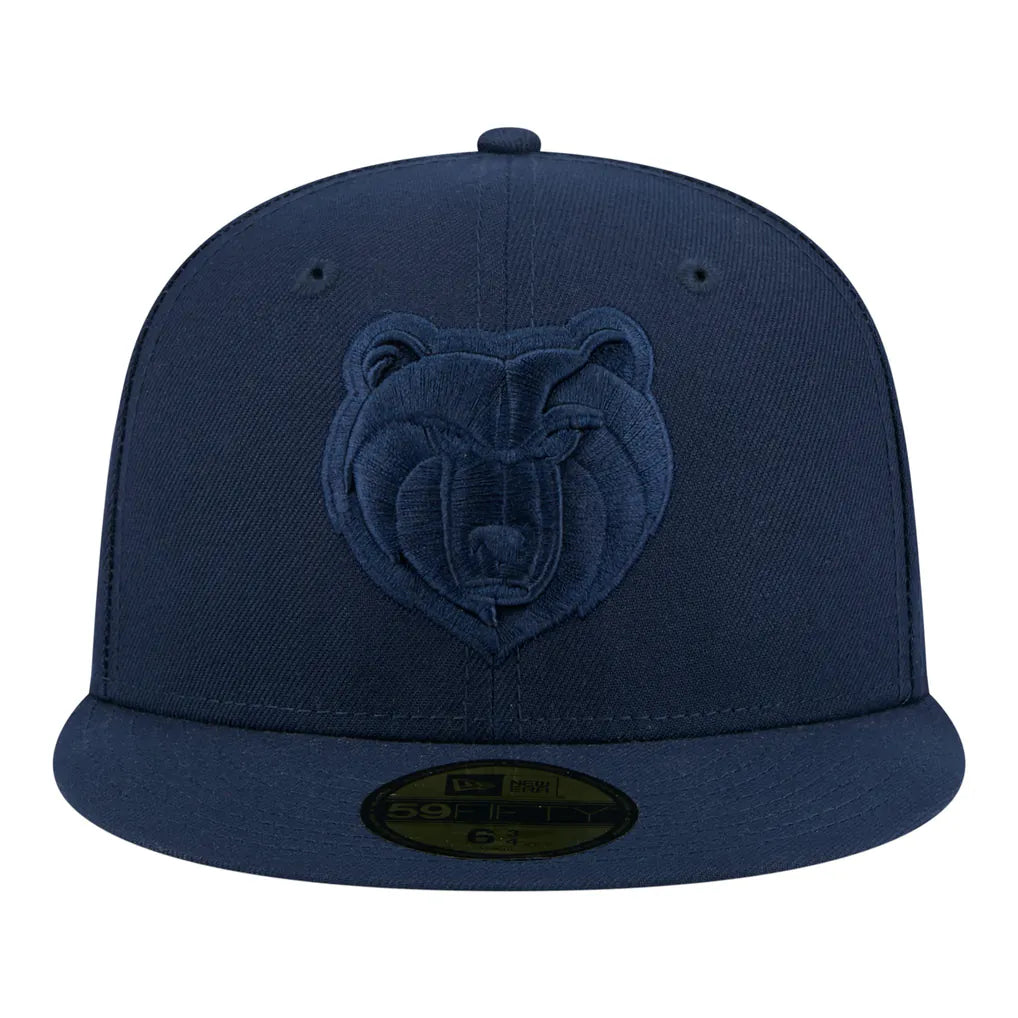 Memphis Grizzlies New Era Tonal Color Pack 59FIFTY Fitted Hat - Navy Techwosell