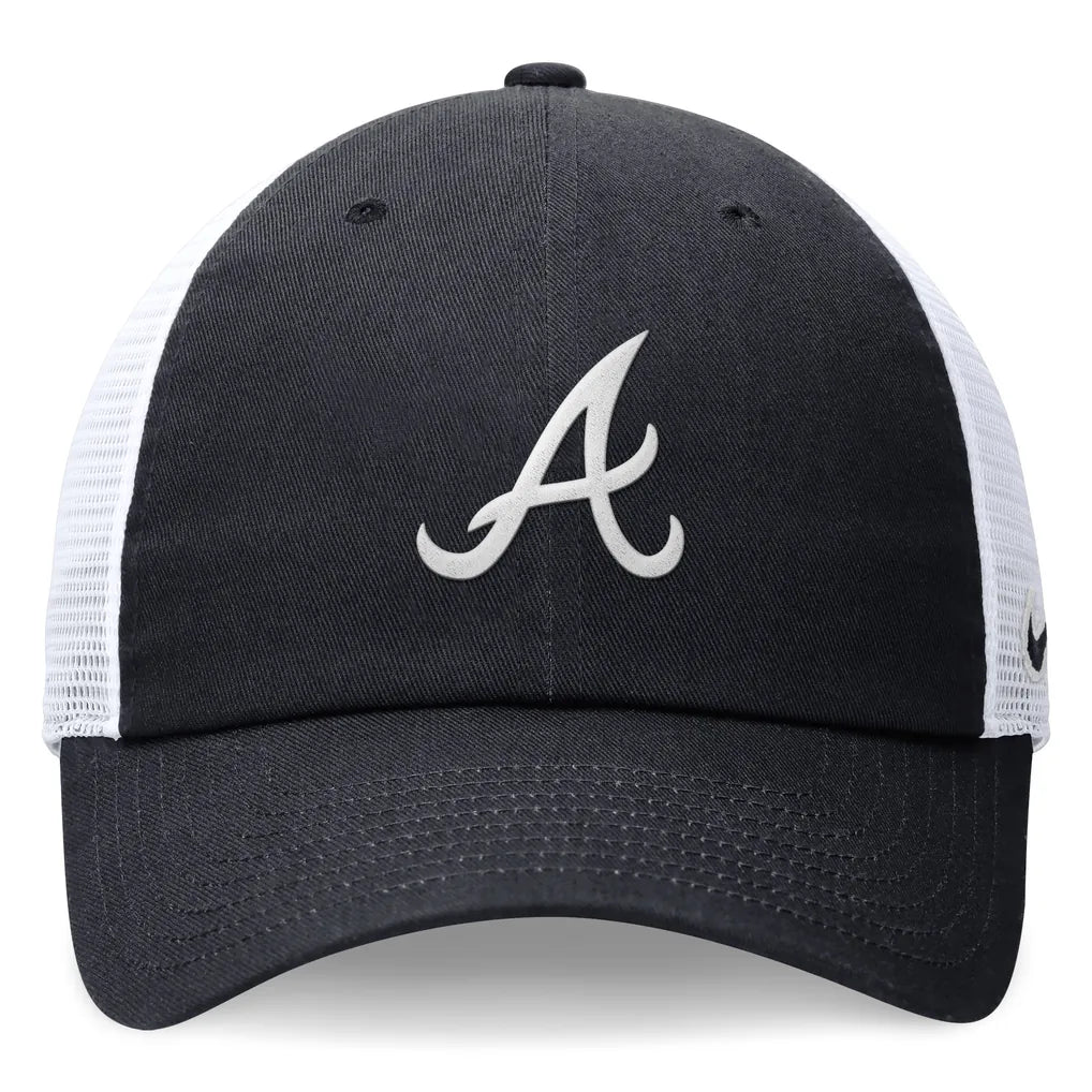 Atlanta Braves Nike Club Trucker Adjustable Hat - Navy