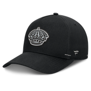 Los Angeles Kings Fanatics Alternate Authentic Pro Rink A-Frame Adjustable Hat - Black Techwosell