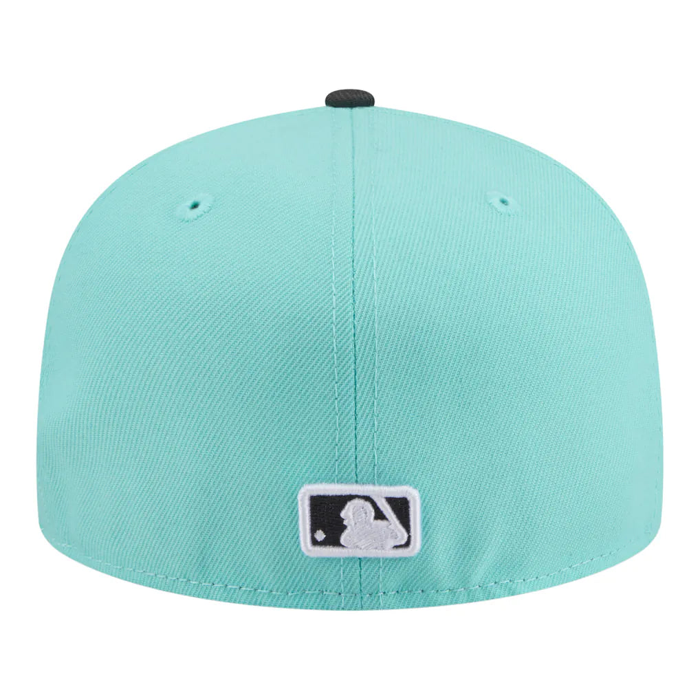 Los Angeles Dodgers New Era Two-Tone Color Pack 59FIFTY Fitted Hat - Turquoise/Charcoal
