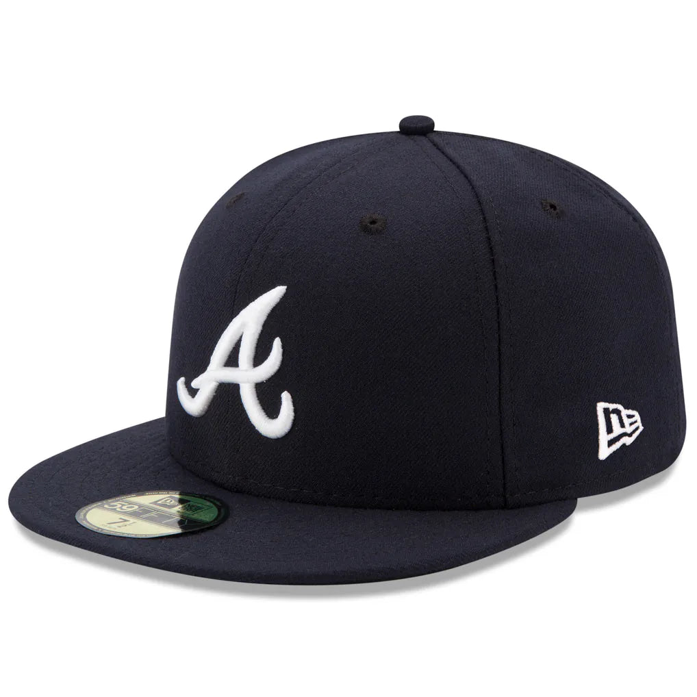Atlanta Braves New Era Road Authentic Collection On-Field 59FIFTY Fitted Hat - Navy