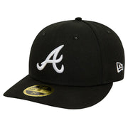Atlanta Braves New Era Low Profile 59FIFTY Fitted Hat - Black Techwosell