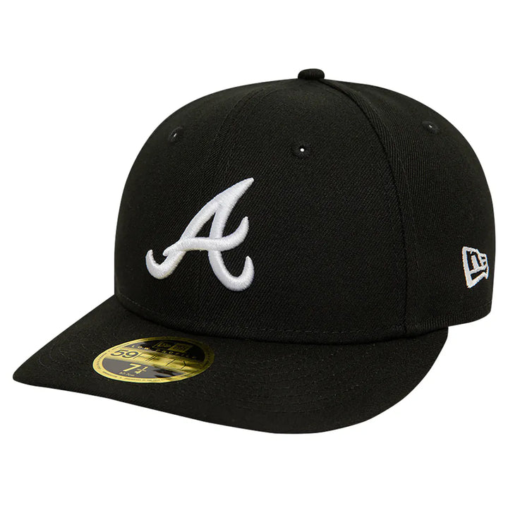 Atlanta Braves New Era Low Profile 59FIFTY Fitted Hat - Black